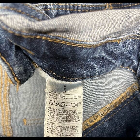 Old Navy denim shortalls sz small - Picture 2 of 6